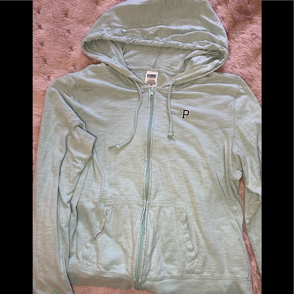 Green hoodie